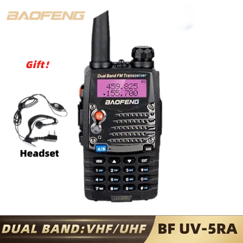 BAOFENG UV-5RA Nešiojamų Talkie Walkie Dual Band Du Būdu Radijo bf uv 5RA Mėgėjų Medžioklės VHF/UHF Kumpis Radijo FM Radijas