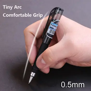 5VNT Quick Dry Studentams, 0,5 mm, Nešiojamas Mini Gelio Rašiklis Ultra Kišenės Rašiklį