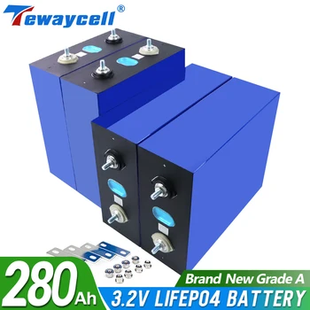 Klasės 280Ah Lifepo4 Baterija 3.2 V Įkrovimo Baterija 12V 24V 48V Ličio Geležies Phospha 