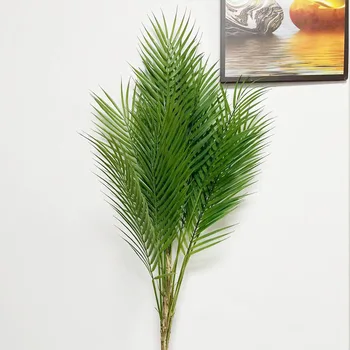 125cm Didelių Dirbtinių Palmių Tropinių Augalų Šakos Plastiko Netikrą Lapai Žalios Monstera Namų, Sodo Kambario, Biuro Dekoras