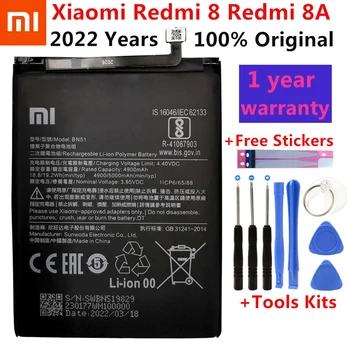 2022 Metų 100% Originalus Xiaomi Aukštos Kokybės Telefono Baterija Redmi 8 Redmi 8A BN51 5000mAh Su+Nemokamas Įrankiai