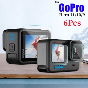 HD Grūdintas Stiklas, Apsauginė Plėvelė, Skirta GoPro Hero 9 10 11 Ekraną Objektyvo apsaugos GoPro Hero 10 Black Sporto Fotoaparato Priedai