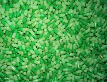 0# 200pcs !Žalia-Šviesiai Žalia,Šviesiai Žalios Spalvos HPMC Vegetaras tuščios kapsulės,Augalinės kilmės kapsulės (Sujungtos arba skirstomi kapsulių)