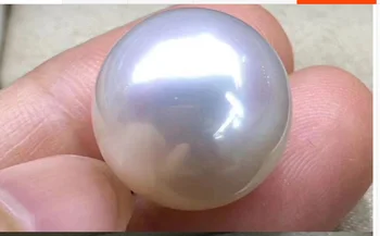 Milžinišką 12-13mm natūralus jūros originali balta pusių gerai luste prarasti perlas perlas,genstone 284