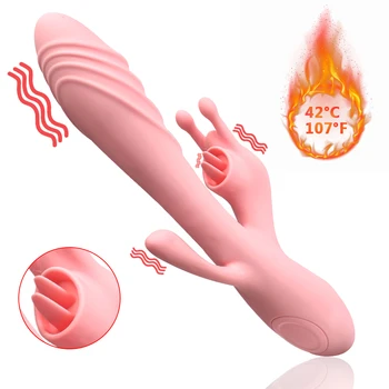 Kalba Lyžis Dildo Šildymo Vibratorius, skirtas Moterims, 12 Dažnio Makšties Klitorio Stimuliatorius G-spot Masažas Suaugusiųjų Produkto Sekso Žaislai