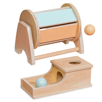 Monetų Dėžutė Žaislas Intelektinės Montessori Monetų Dėžutė Ball Drop Box 