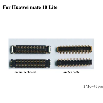 2VNT FPC jungtis Huawei mate 10 lite 10lite LCD ekranas ant Flex kabelis mainboard plokštę Už mate10 lite