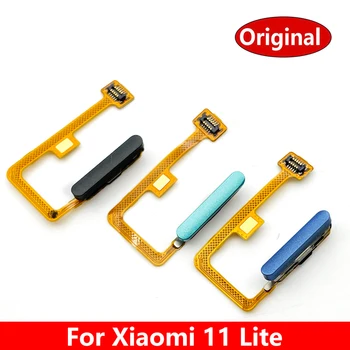 Originalus pirštų Atspaudų Jutiklis Flex Kabelis Xiaomi Mi 11 Lite pirštų Atspaudų Jutiklis Home Mygtuką Juostelė Flex Kabelis Skatinimo