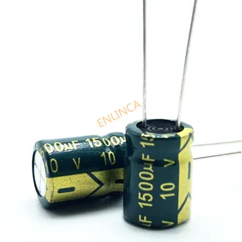 1500UF 10v 10*13 aukšto dažnio žemo impedanso aliuminio elektrolitinių kondensatorių 1500uf 10v 20%