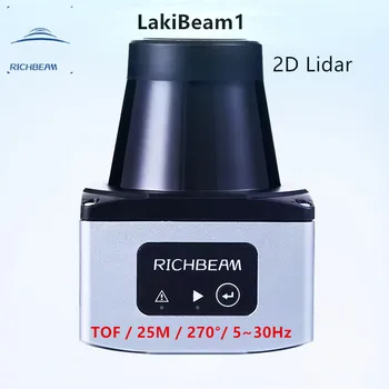 RICHBEAM LakiBeam1 lazerinio radaro 25m 5-30Hz Pramonės kokybės 2D LiDAR jutiklis kartografavimo ir AGV kliūčių vengimo Anti akinimo
