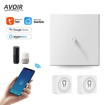Avoir Tuya Smart Home Switch Valdymo Wifi Išjungiklių Belaidžių Jutiklių Led Statramstyje Retro Jungiklis, Jungikliu, Elektros Lizdu