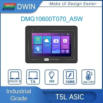 DWIN 7 Colių Industiral HMI Intelligent LCD Jutiklinis Ekranas 1024x600 TFT Ekrano Modulis RS232/RS485/Can Magistralės Smart Panel DMG10600T070