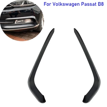 VW Volkswagen Passat B8 Automobilių Reikmenys Bamperio Splitter Lūpų Spoileris, Difuzorius Dangtelis Blizgus juodas Anglies Lipdukai Apdaila